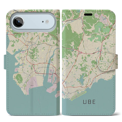 【宇部（山口県）】地図柄iPhoneケース（手帳タイプ）