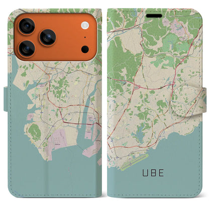 【宇部（山口県）】地図柄iPhoneケース（手帳タイプ）