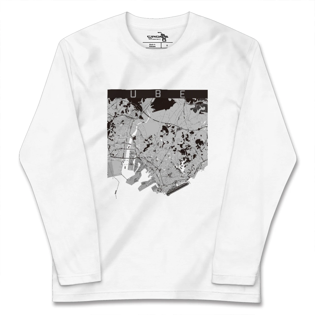 【宇部（山口県）】地図柄ロングスリーブTシャツ