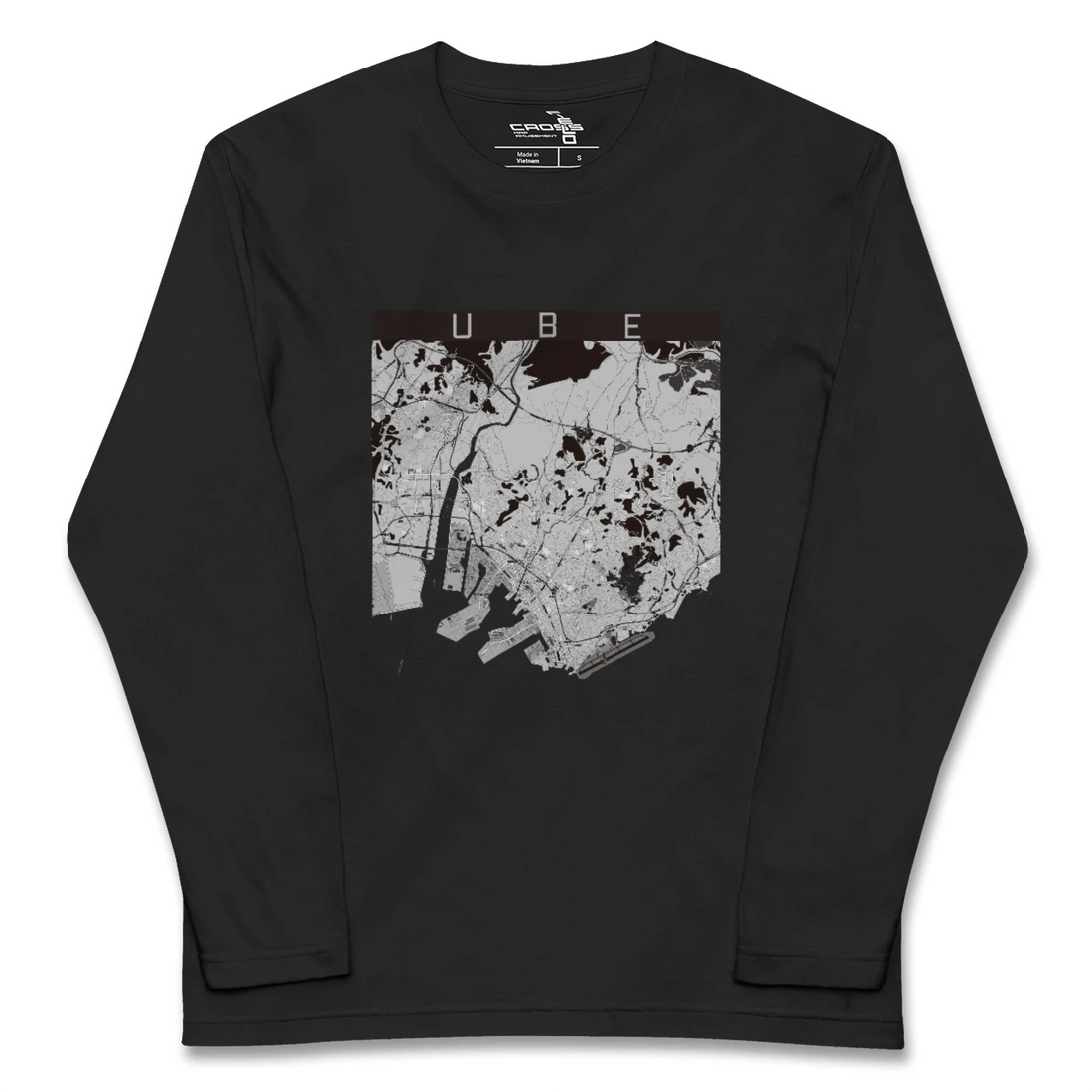 【宇部（山口県）】地図柄ロングスリーブTシャツ