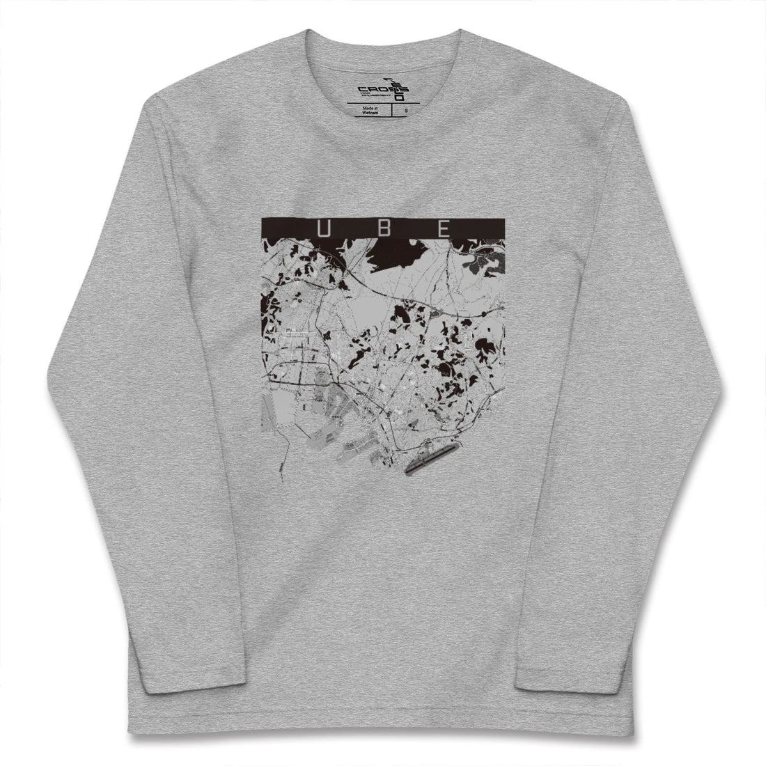 【宇部（山口県）】地図柄ロングスリーブTシャツ