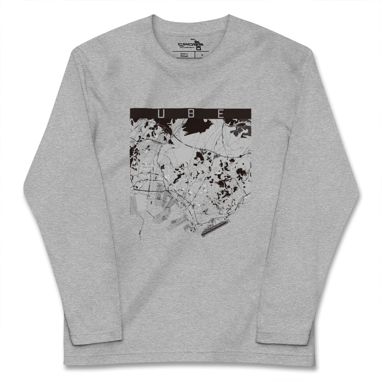 【宇部（山口県）】地図柄ロングスリーブTシャツ