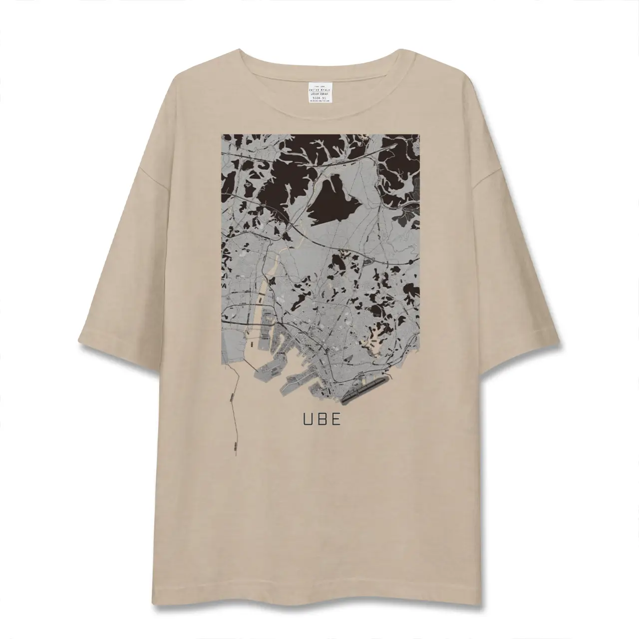 【宇部（山口県）】地図柄ビッグシルエットTシャツ
