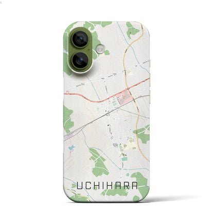 【内原（茨城県）】地図柄iPhoneケース（バックカバータイプ）