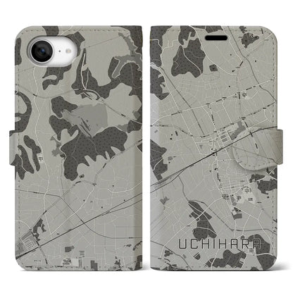 【内原（茨城県）】地図柄iPhoneケース（手帳タイプ）