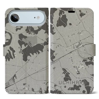 【内原（茨城県）】地図柄iPhoneケース（手帳タイプ）