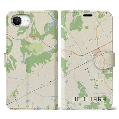 【内原（茨城県）】地図柄iPhoneケース（手帳タイプ）