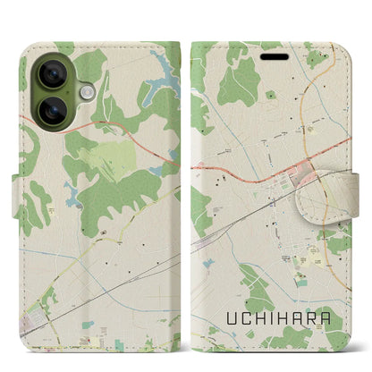 【内原（茨城県）】地図柄iPhoneケース（手帳タイプ）