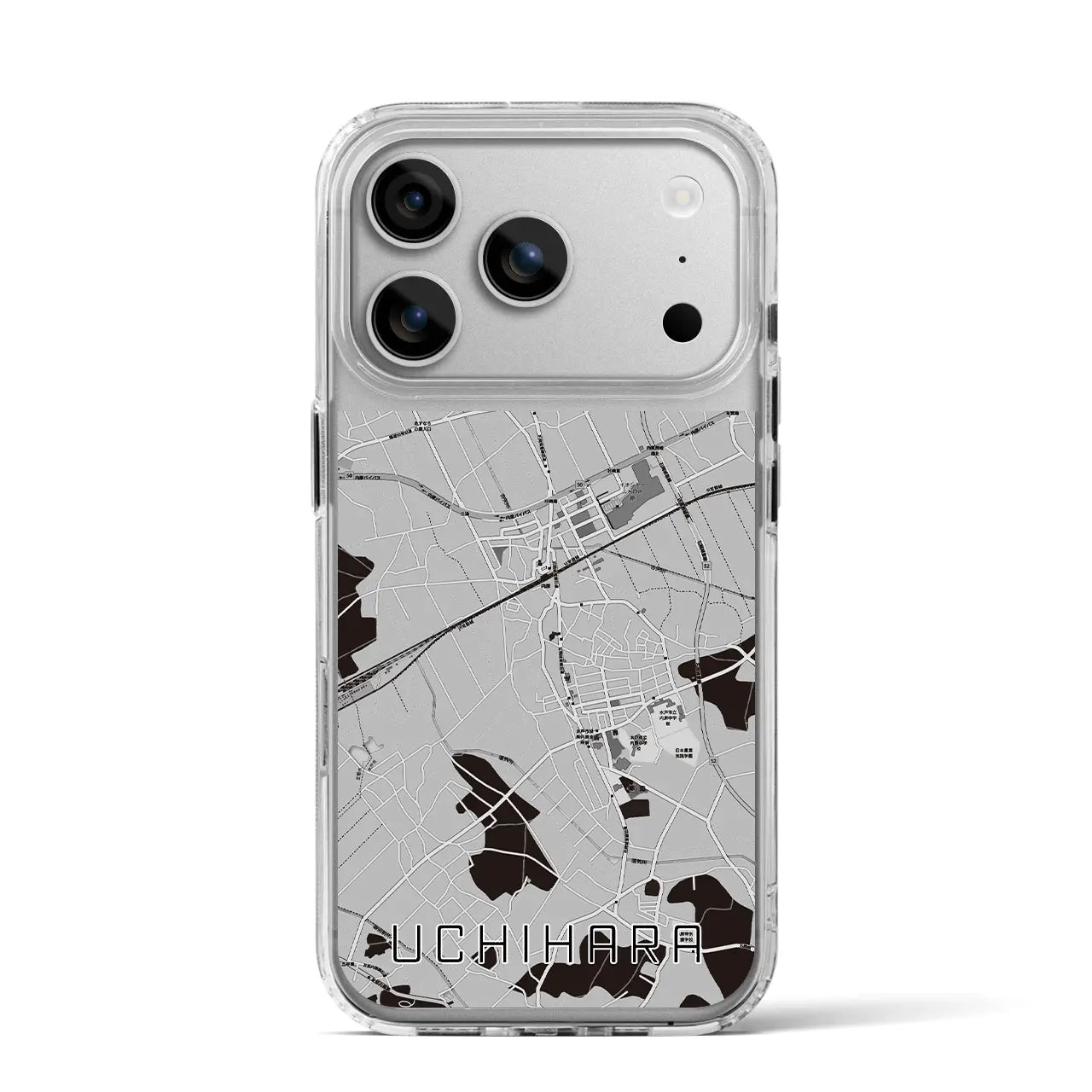 【内原（茨城県）】地図柄iPhoneケース（MagSafeタイプ）