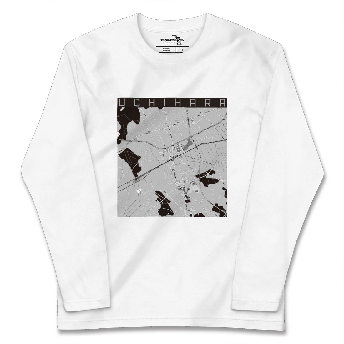 【内原（茨城県）】地図柄ロングスリーブTシャツ