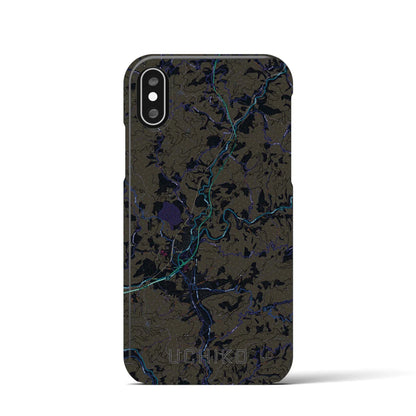 【内子（愛媛県）】地図柄iPhoneケース（バックカバータイプ）