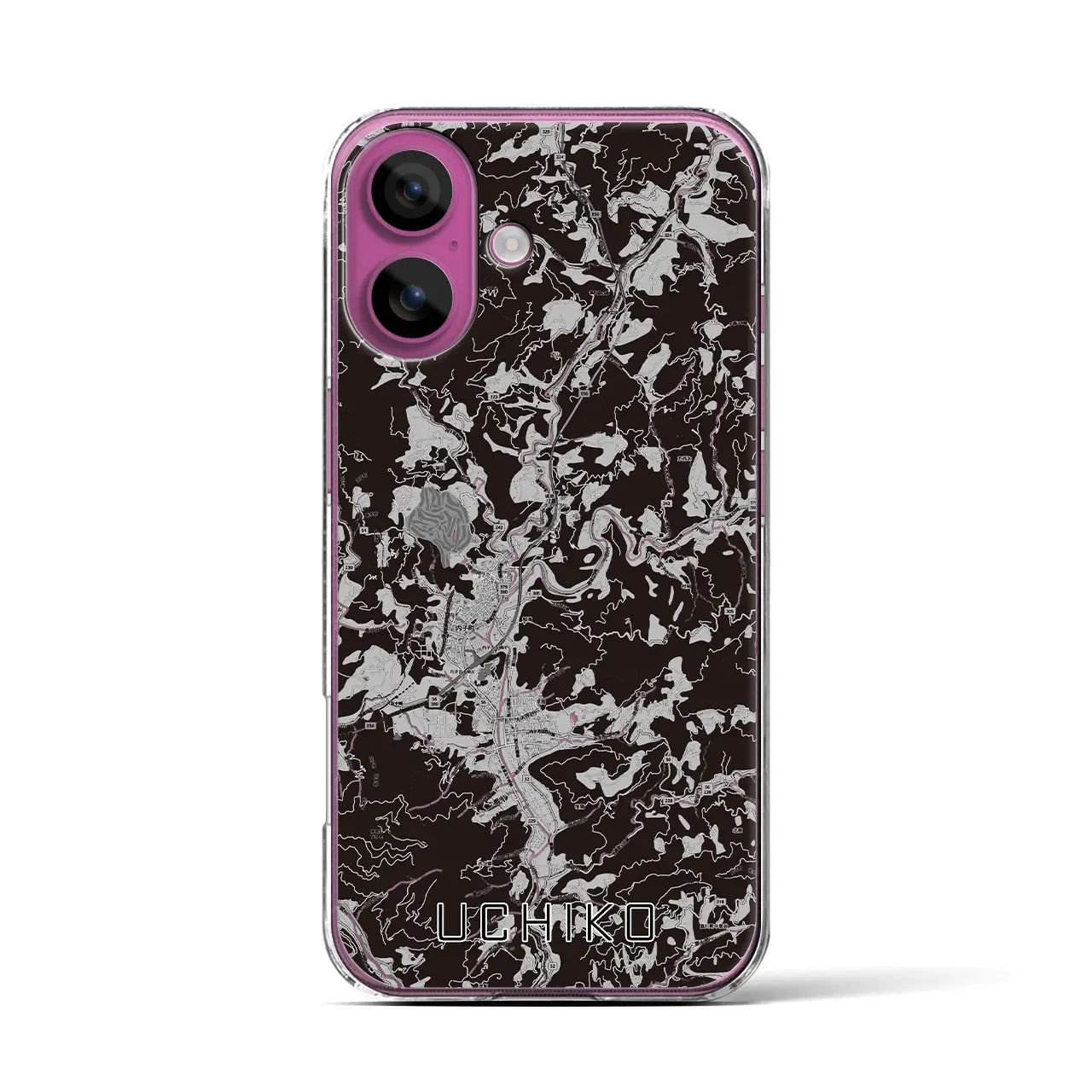 【内子（愛媛県）】地図柄iPhoneケース（クリアタイプ）