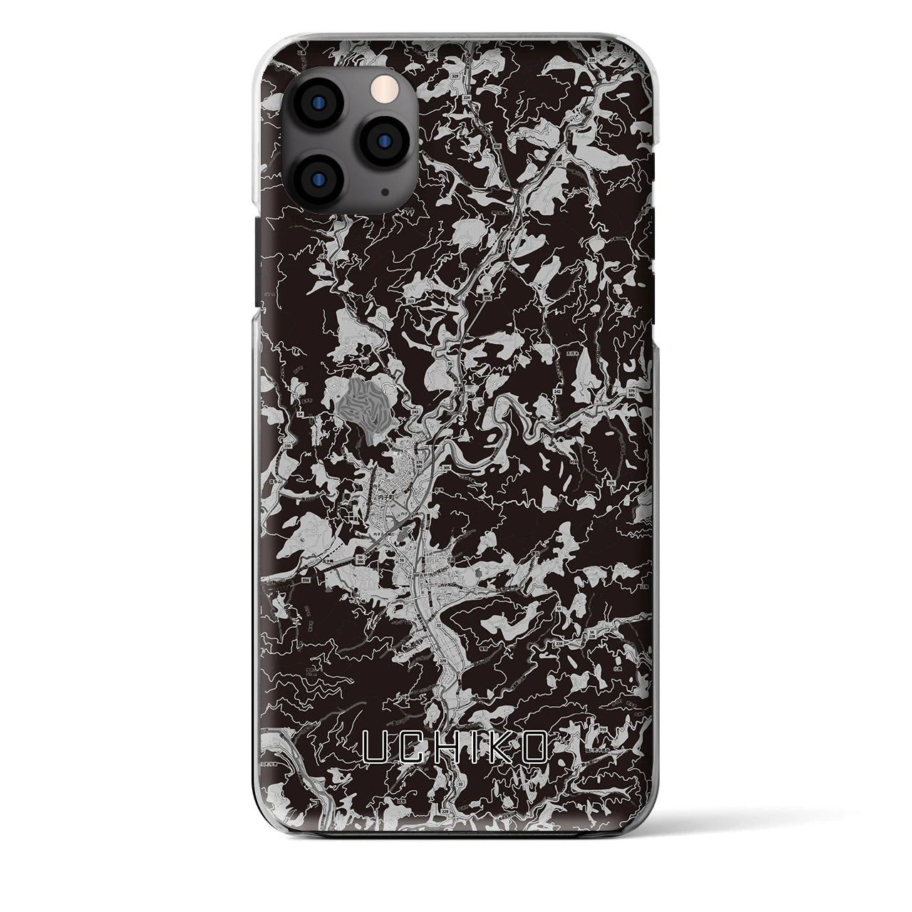 【内子（愛媛県）】地図柄iPhoneケース（クリアタイプ）