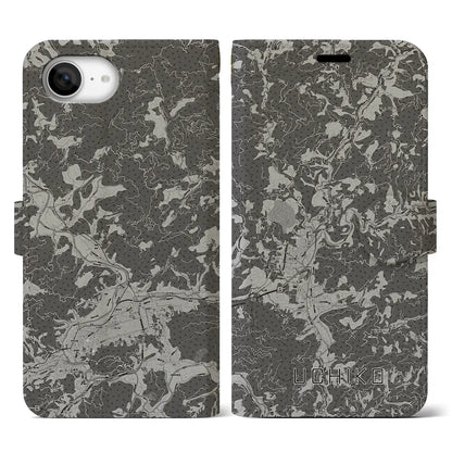 【内子（愛媛県）】地図柄iPhoneケース（手帳タイプ）