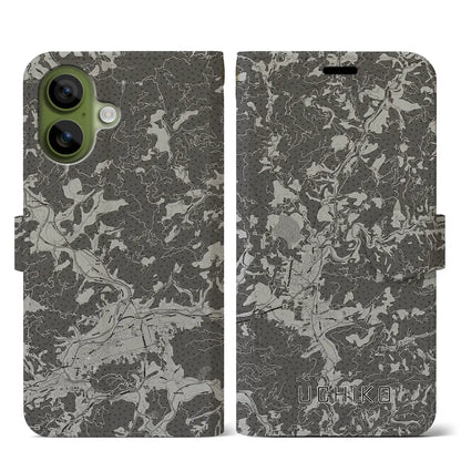 【内子（愛媛県）】地図柄iPhoneケース（手帳タイプ）