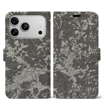 【内子（愛媛県）】地図柄iPhoneケース（手帳タイプ）