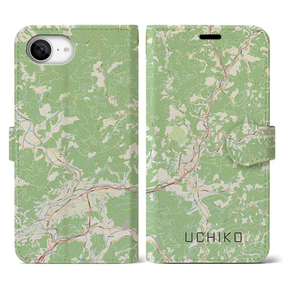 【内子（愛媛県）】地図柄iPhoneケース（手帳タイプ）