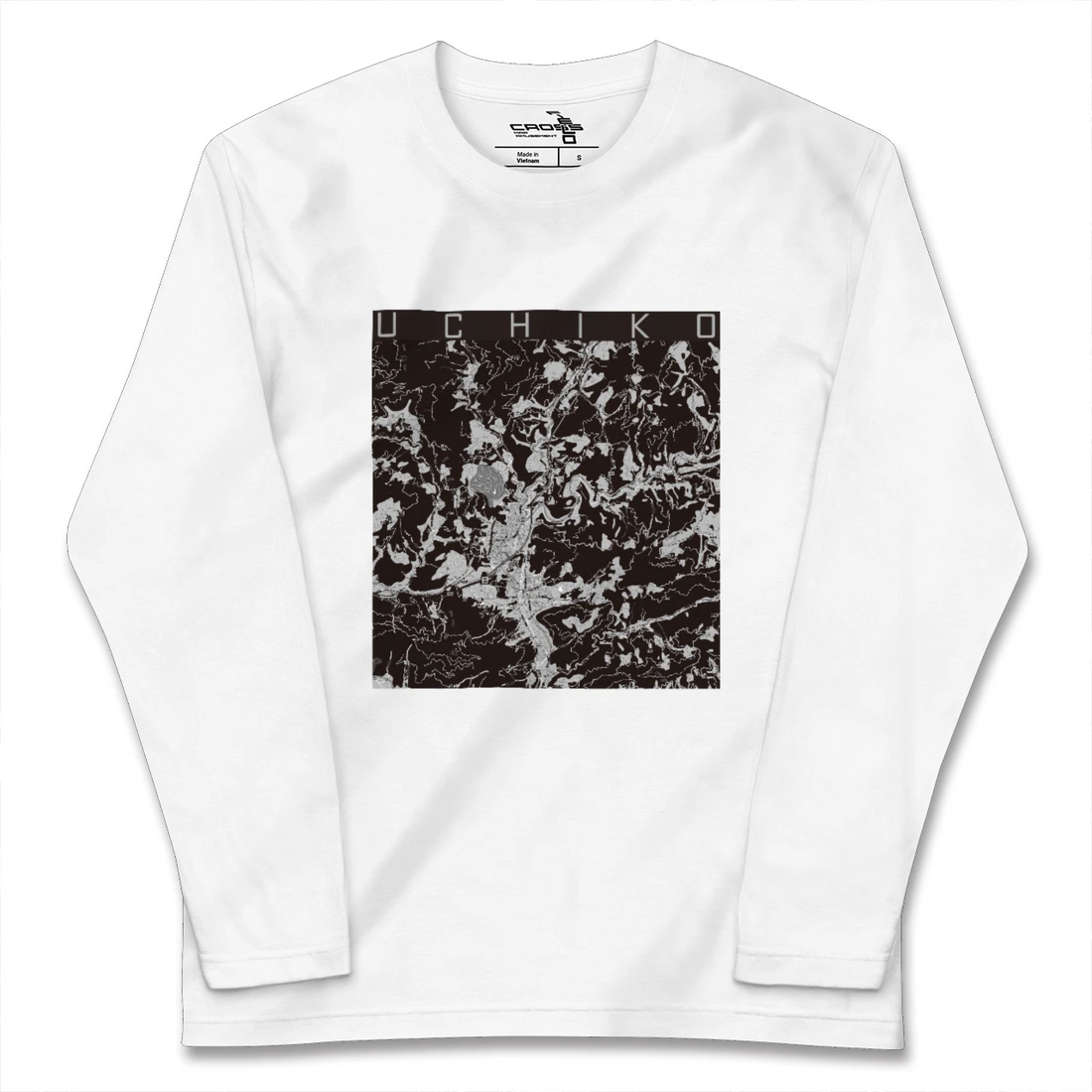 【内子(愛媛県)】地図柄ロングスリーブTシャツ