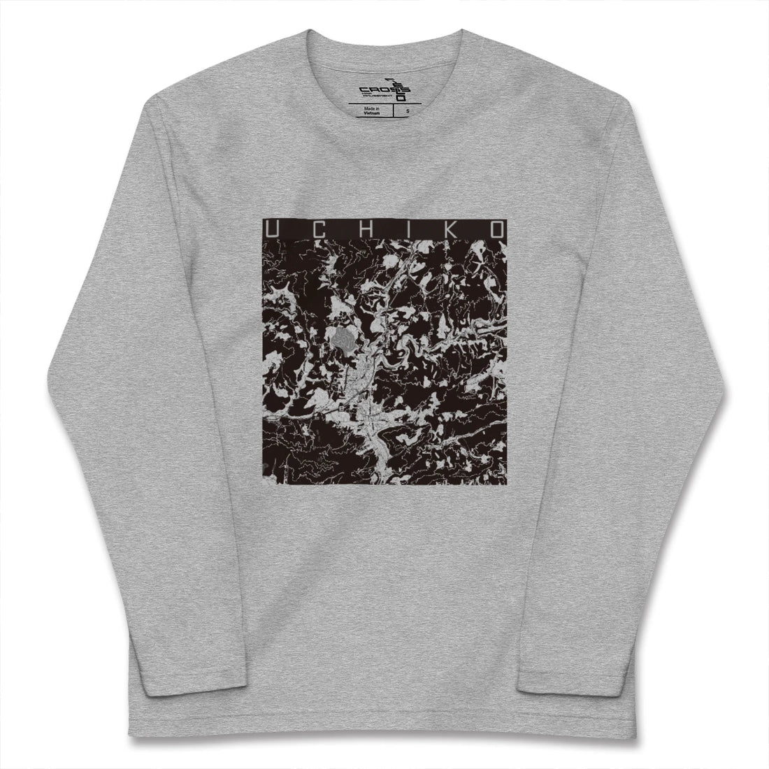 【内子(愛媛県)】地図柄ロングスリーブTシャツ