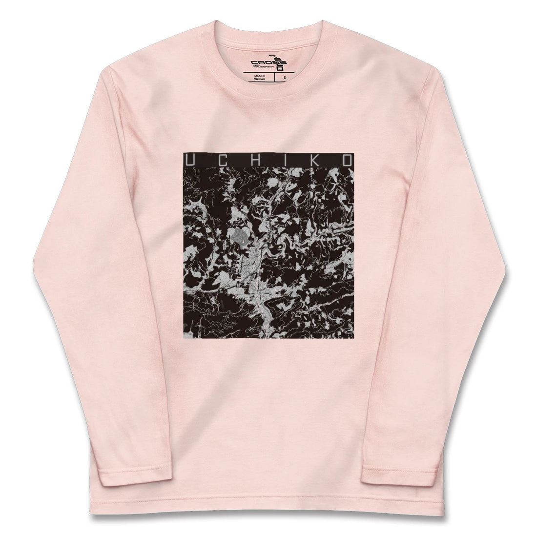 【内子（愛媛県）】地図柄ロングスリーブTシャツ