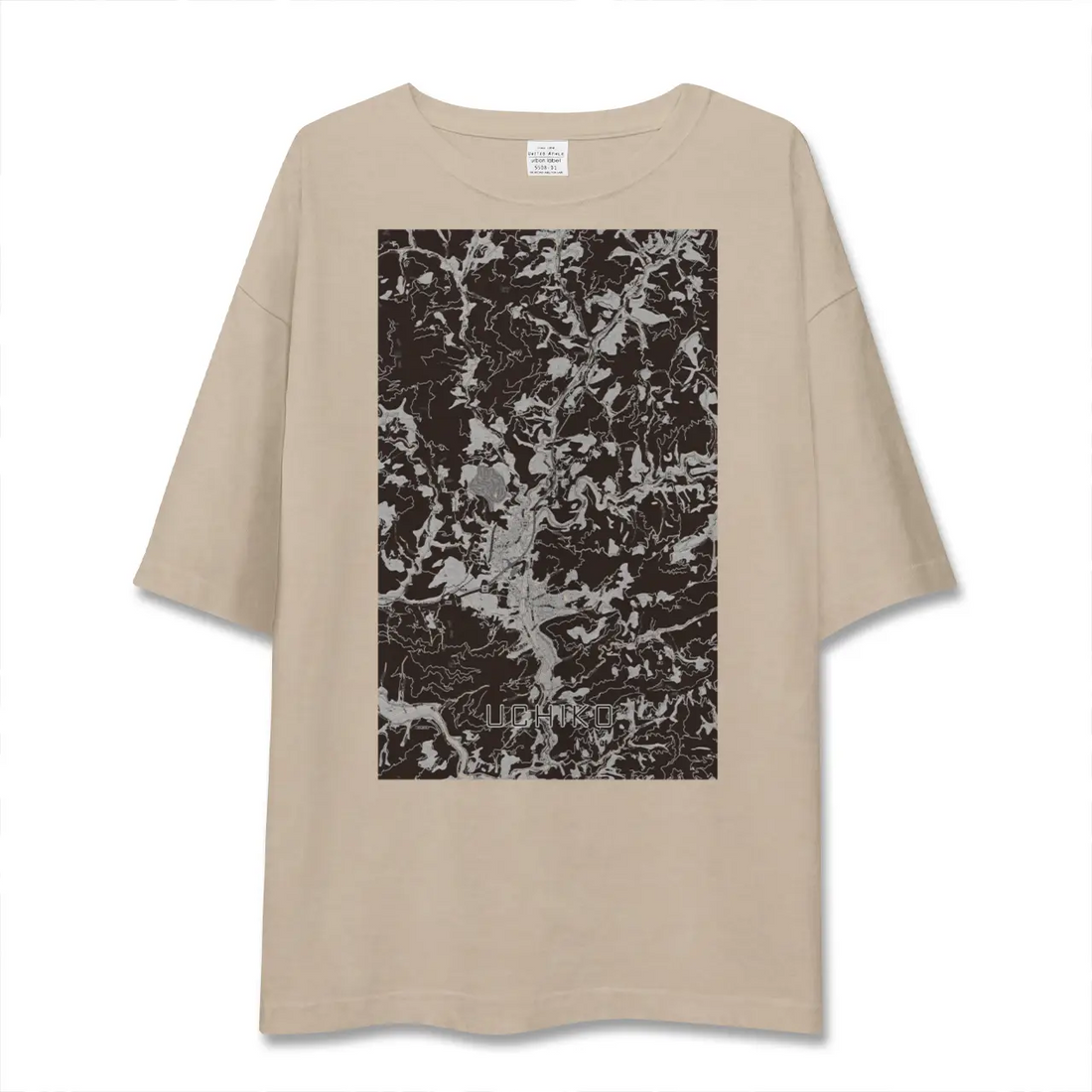 【内子（愛媛県）】地図柄ビッグシルエットTシャツ