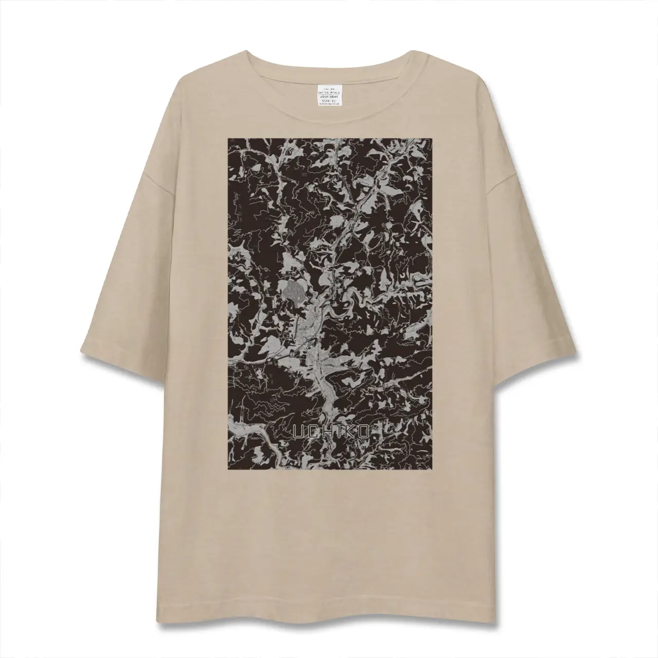 【内子（愛媛県）】地図柄ビッグシルエットTシャツ