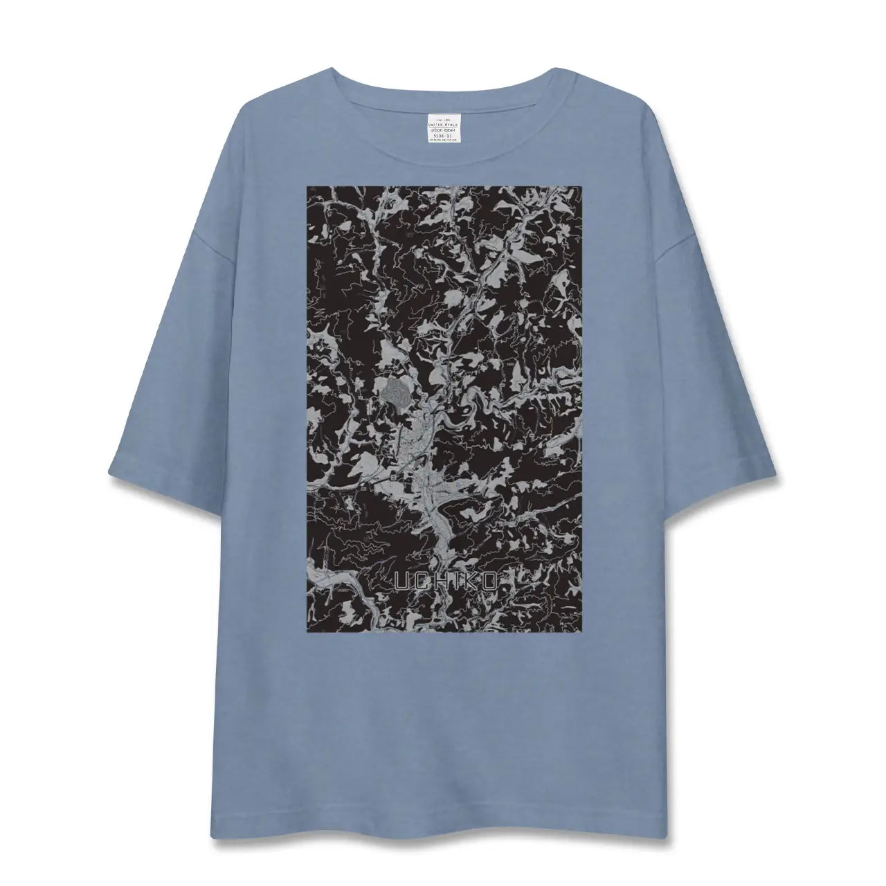 【内子（愛媛県）】地図柄ビッグシルエットTシャツ