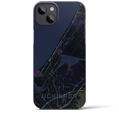 【内灘（石川県）】地図柄iPhoneケース（バックカバータイプ）