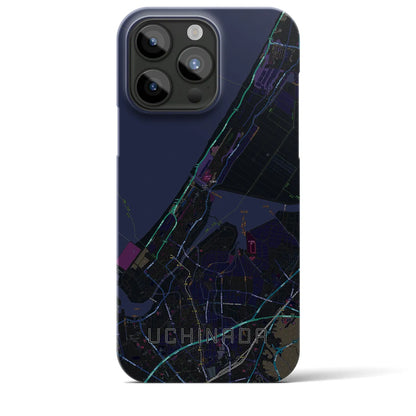 【内灘（石川県）】地図柄iPhoneケース（バックカバータイプ）