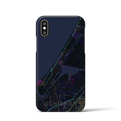 【内灘（石川県）】地図柄iPhoneケース（バックカバータイプ）