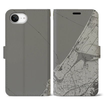 【内灘（石川県）】地図柄iPhoneケース（手帳タイプ）