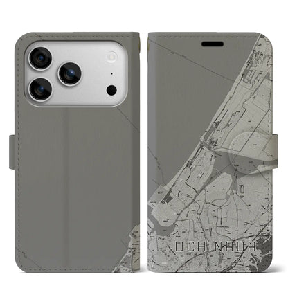 【内灘（石川県）】地図柄iPhoneケース（手帳タイプ）