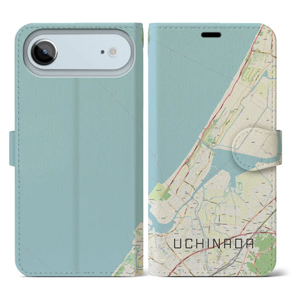 【内灘（石川県）】地図柄iPhoneケース（手帳タイプ）