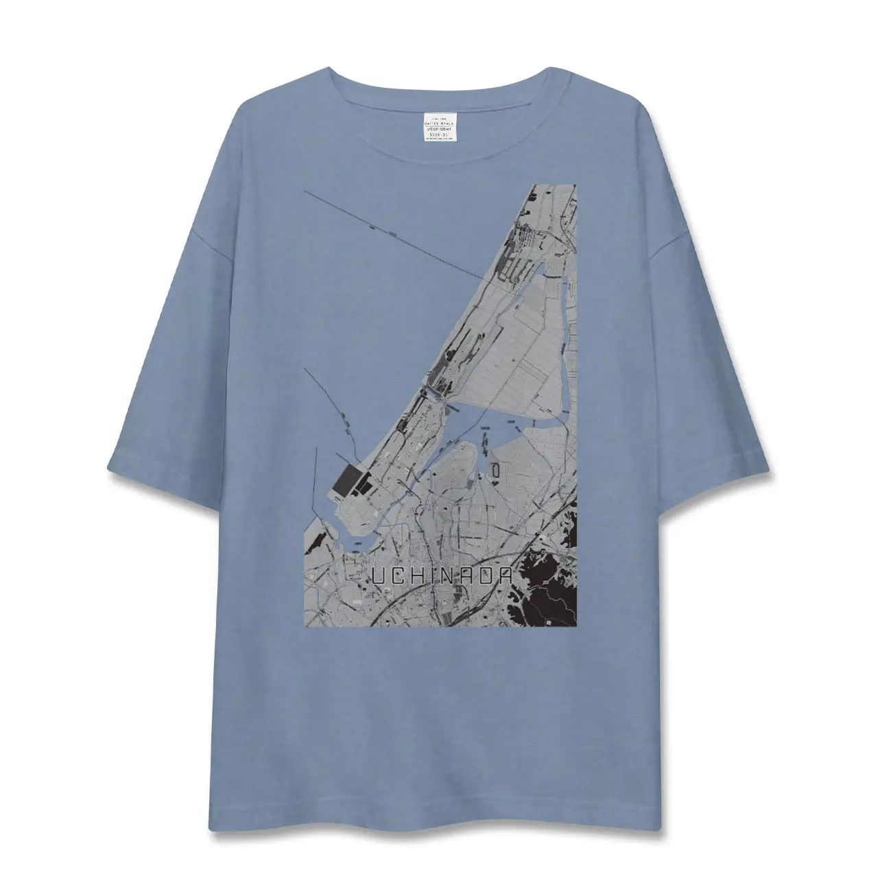 【内灘（石川県）】地図柄ビッグシルエットTシャツ