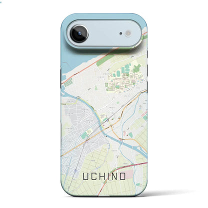 【内野（新潟県）】地図柄iPhoneケース（バックカバータイプ）