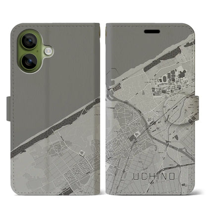 【内野（新潟県）】地図柄iPhoneケース（手帳タイプ）