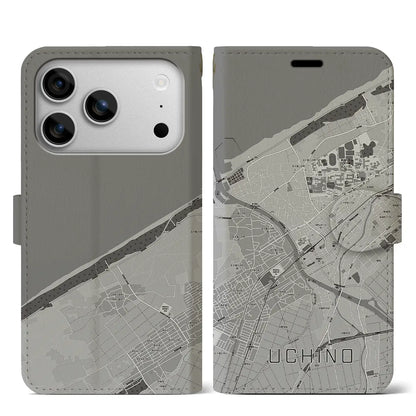 【内野（新潟県）】地図柄iPhoneケース（手帳タイプ）