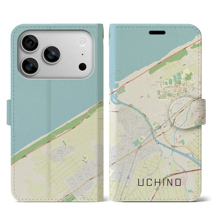 【内野（新潟県）】地図柄iPhoneケース（手帳タイプ）