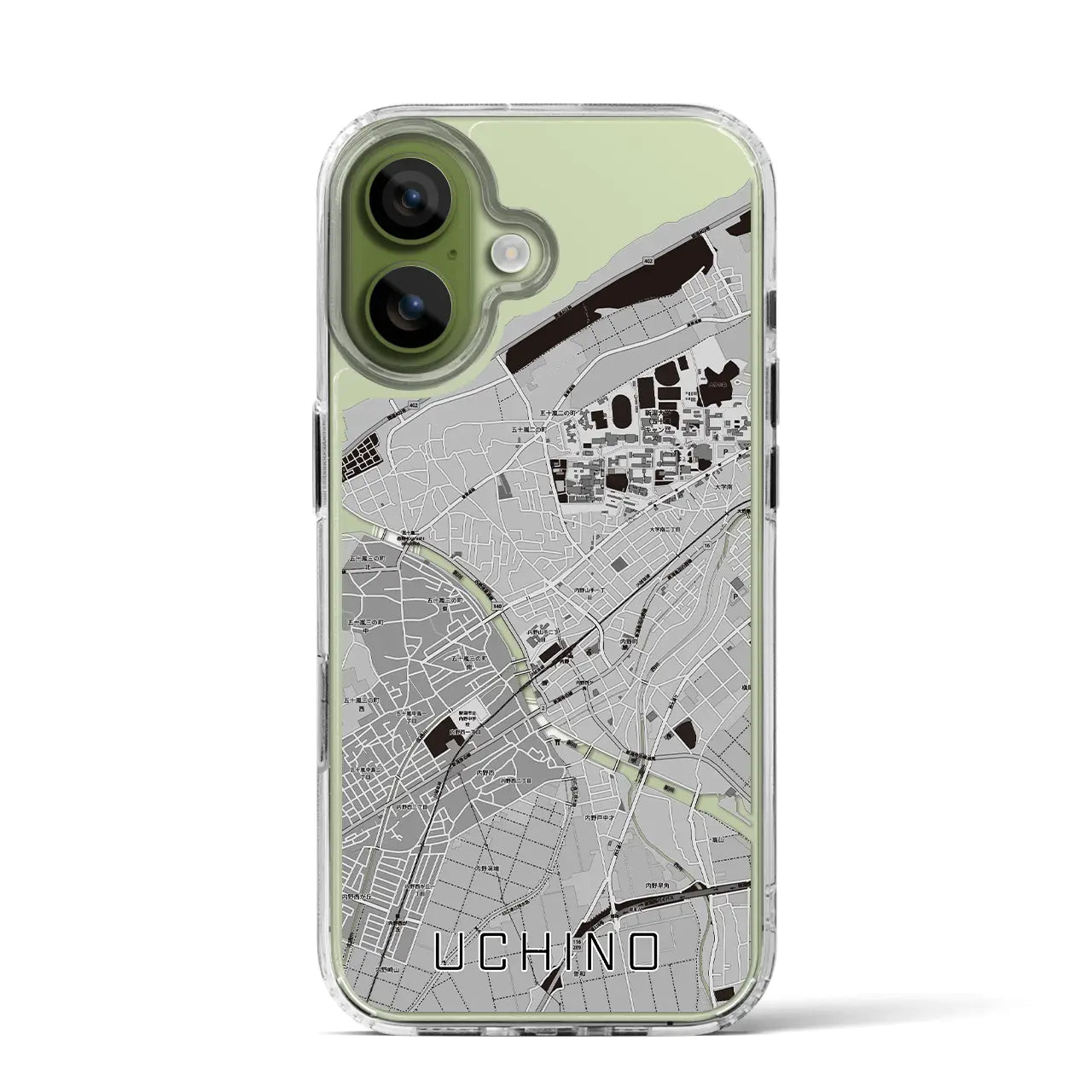 【内野（新潟県）】地図柄iPhoneケース（MagSafeタイプ）