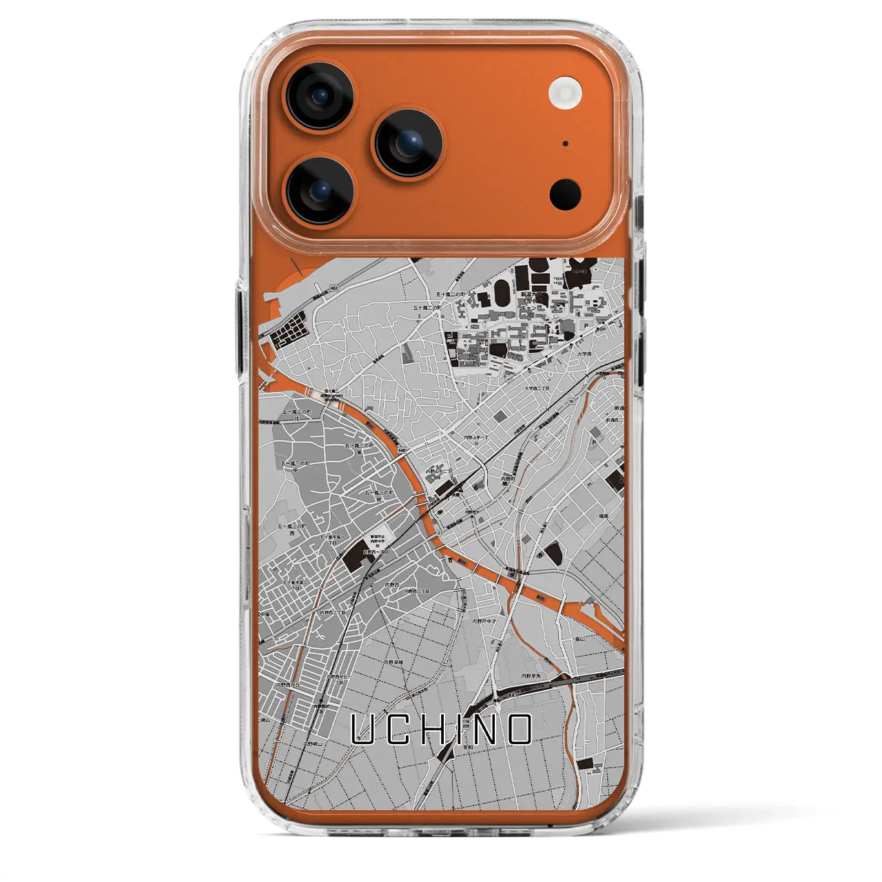 【内野（新潟県）】地図柄iPhoneケース（MagSafeタイプ）