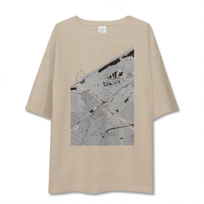 【内野（新潟県）】地図柄ビッグシルエットTシャツ