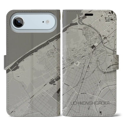 【内野西が丘（新潟県）】地図柄iPhoneケース（手帳タイプ）