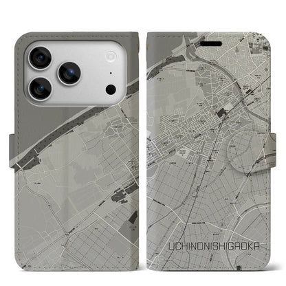 【内野西が丘（新潟県）】地図柄iPhoneケース（手帳タイプ）