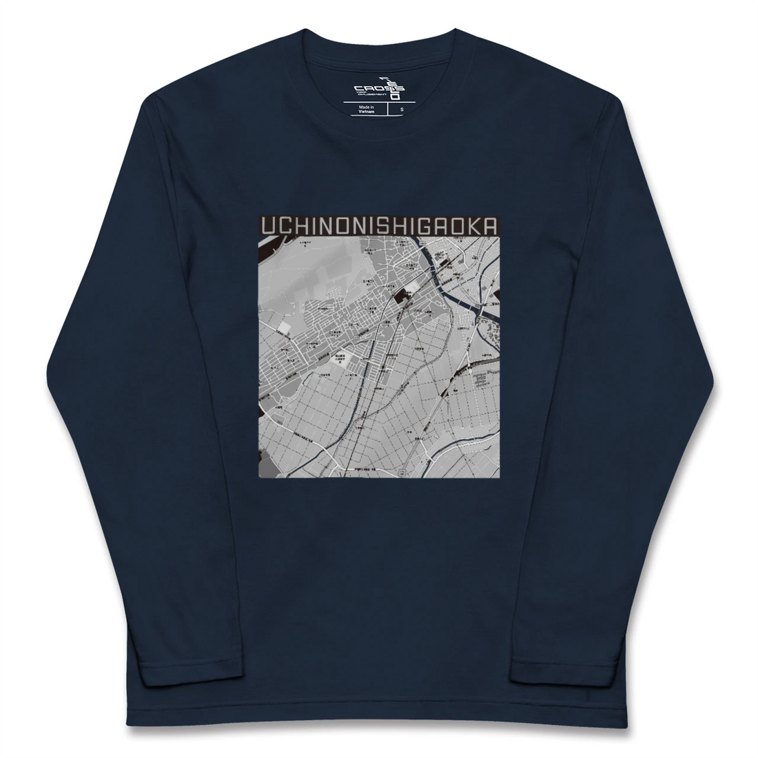 【内野西が丘(新潟県)】地図柄ロングスリーブTシャツ