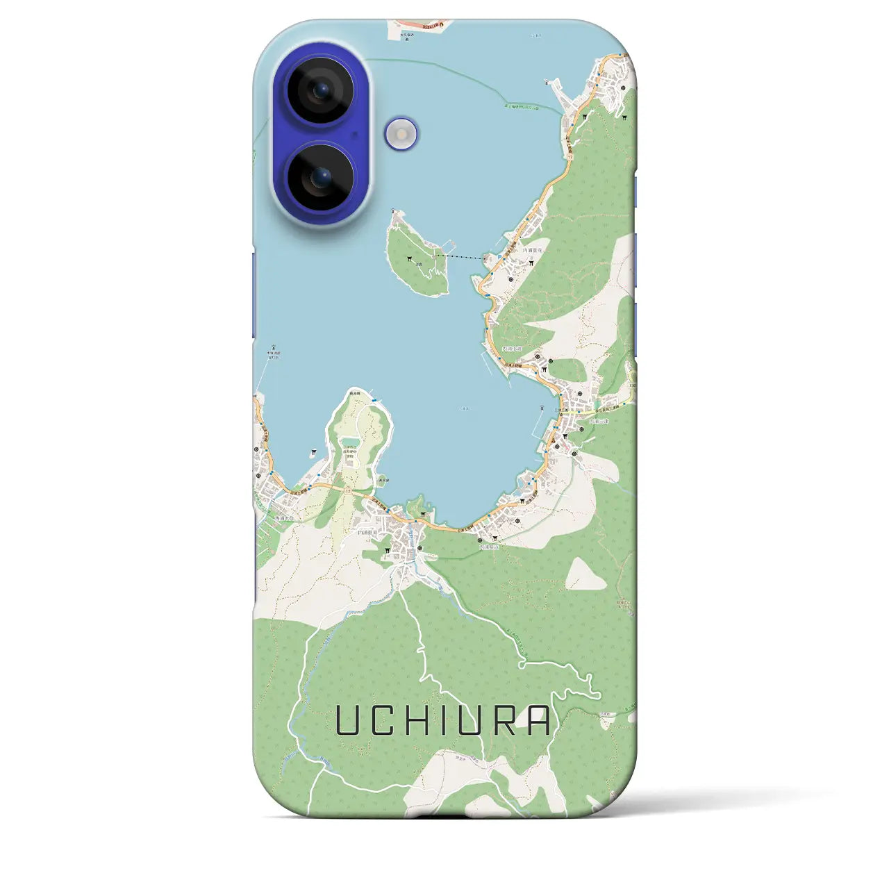 【内浦（静岡県）】地図柄iPhoneケース（バックカバータイプ）ナチュラル・iPhone 16 Pro Max 用