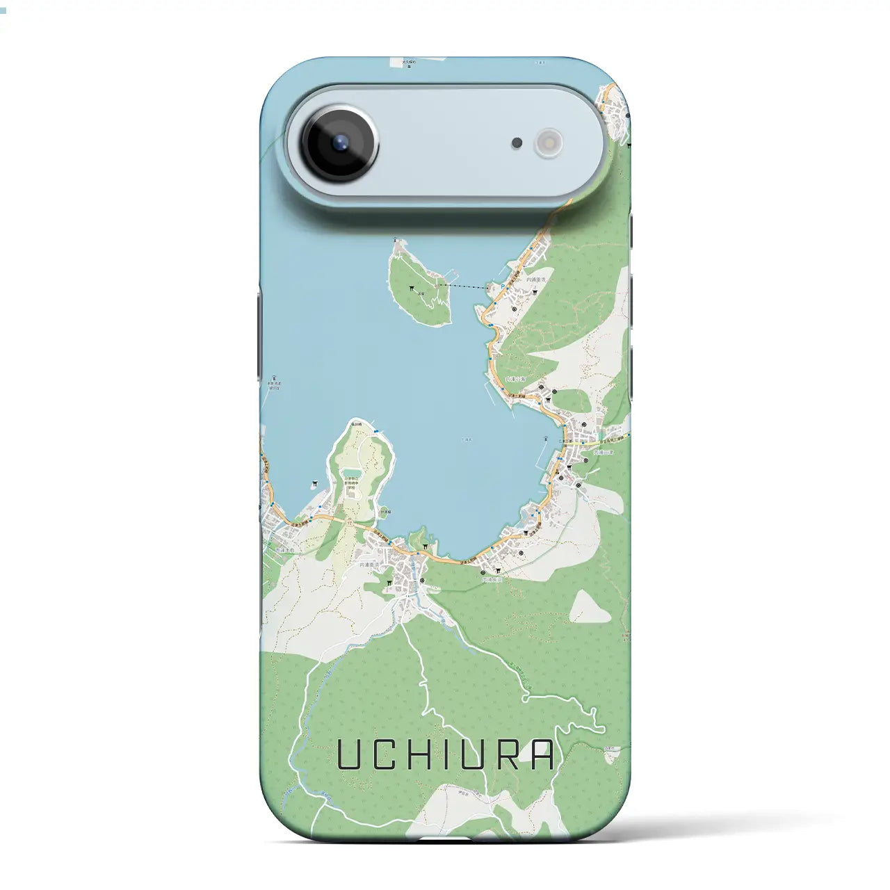 【内浦（静岡県）】地図柄iPhoneケース（バックカバータイプ）