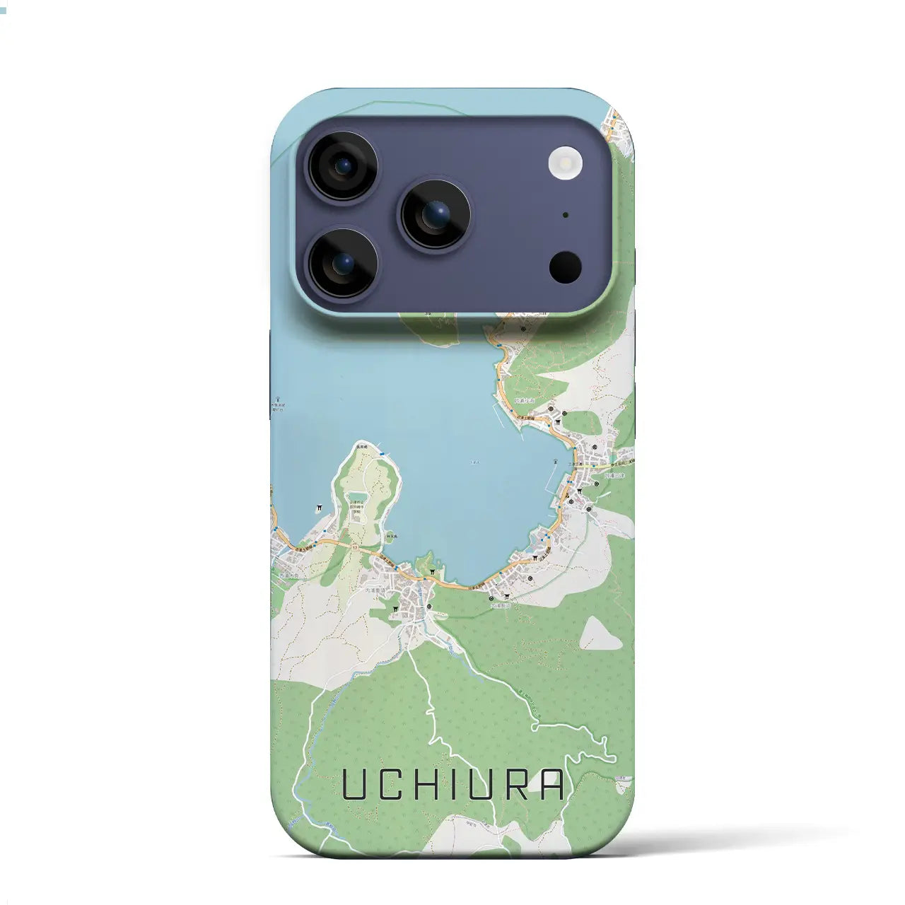 【内浦（静岡県）】地図柄iPhoneケース（バックカバータイプ）