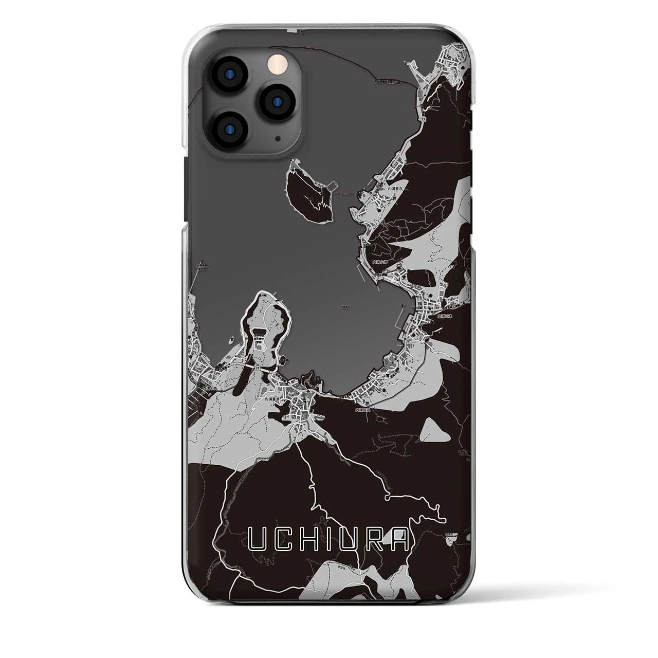 【内浦（静岡県）】地図柄iPhoneケース（クリアタイプ）