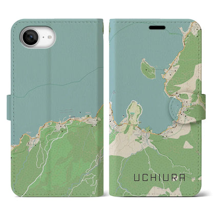 【内浦（静岡県）】地図柄iPhoneケース（手帳タイプ）