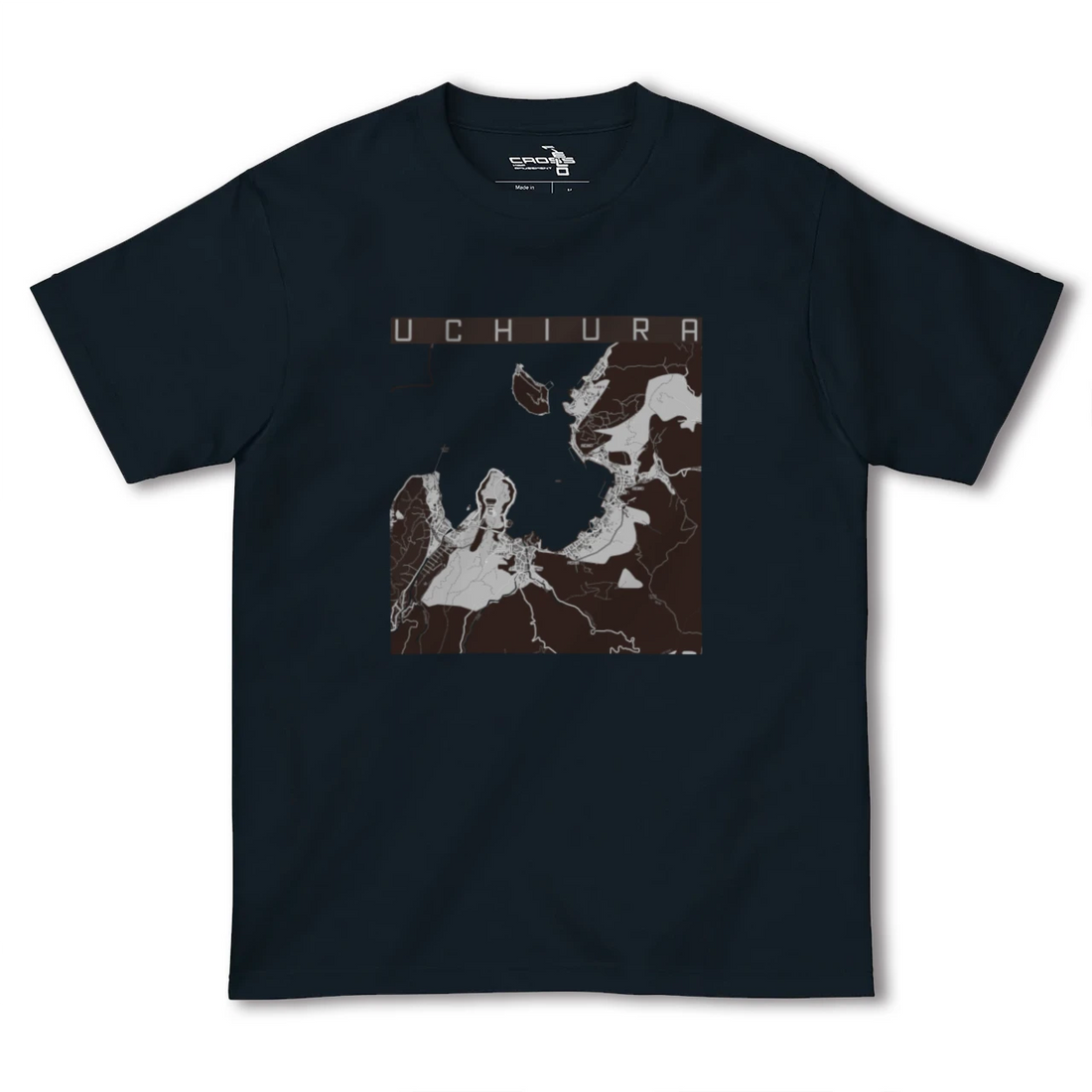 【内浦(静岡県)】地図柄ヘビーウェイトTシャツ